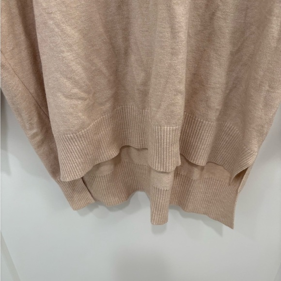 Dreamers By Debut Oversized Cotton Pink V Neck Front Seam Sweater Size M/L - Picture 7 of 12